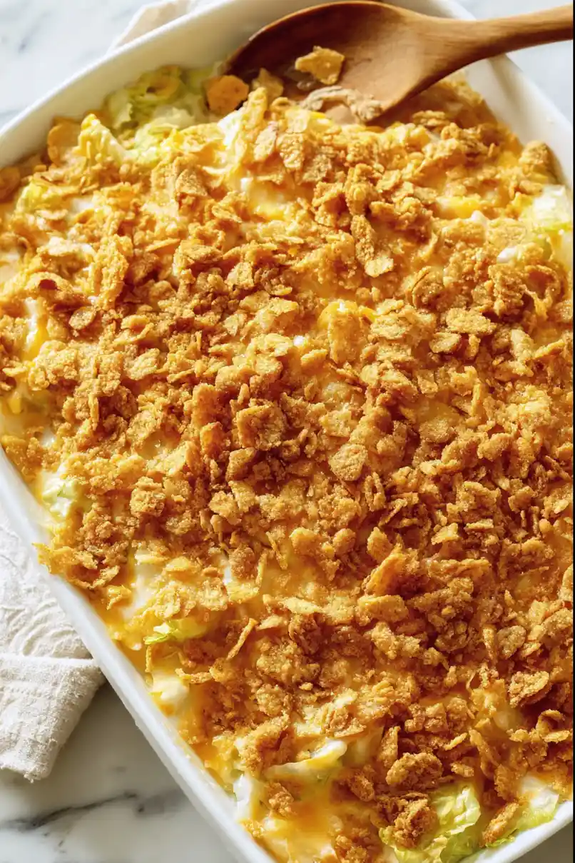 Baked Cabbage Casserole with Ritz Crackers