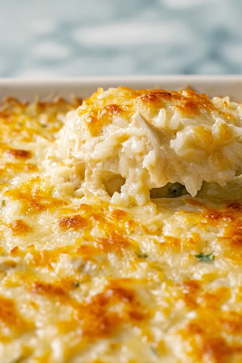 Easy Old School Chicken and Rice Casserole