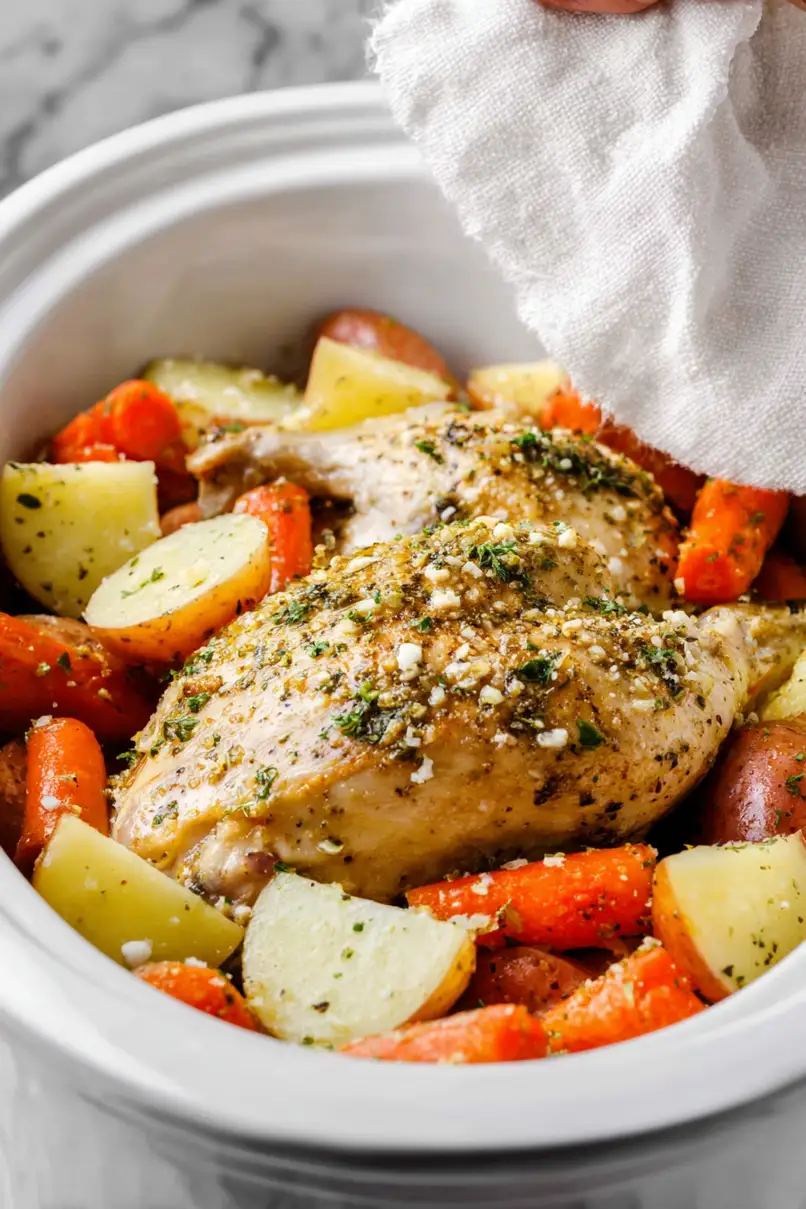 Delicious Crockpot Chicken and Potatoes