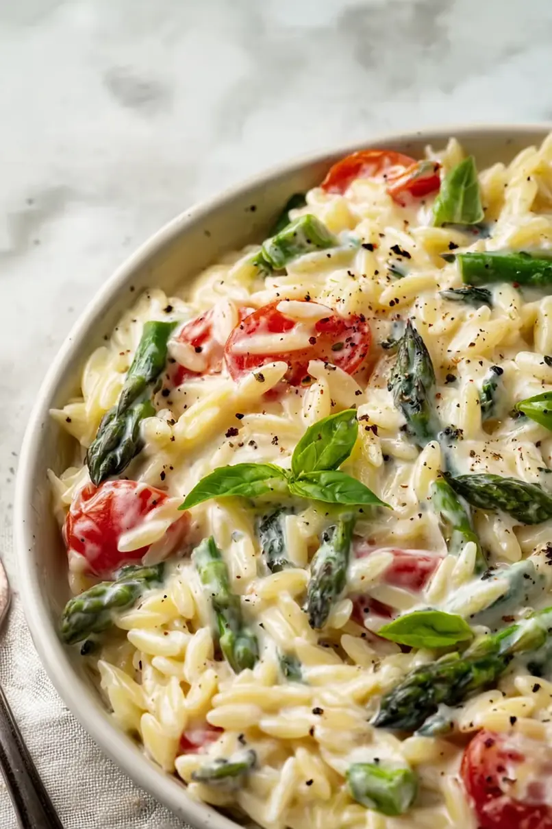 Healthy Baked Feta Orzo