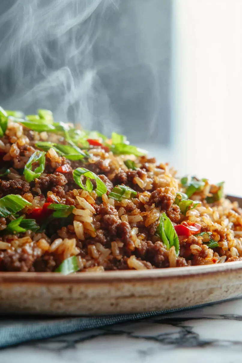 Spicy Ground Venison Dirty Rice