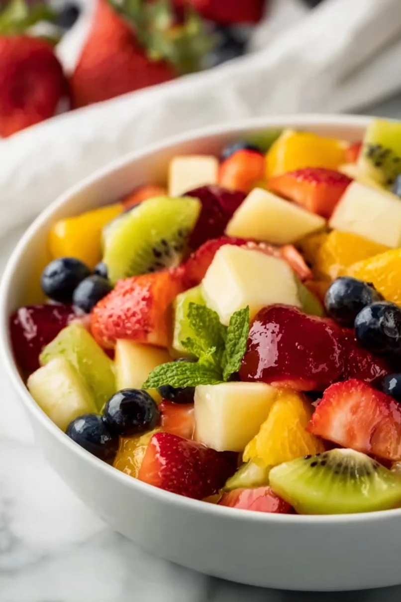 Refreshing Fruit Salad with Honey Lime Dressing
