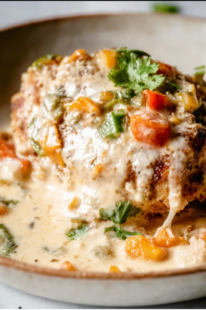 Easy Baked Queso Chicken