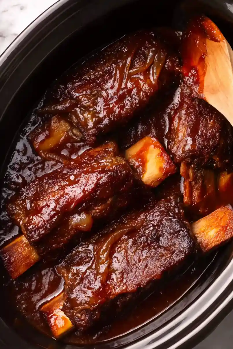 Melt-in-Your-Mouth Crock Pot BBQ Short Ribs