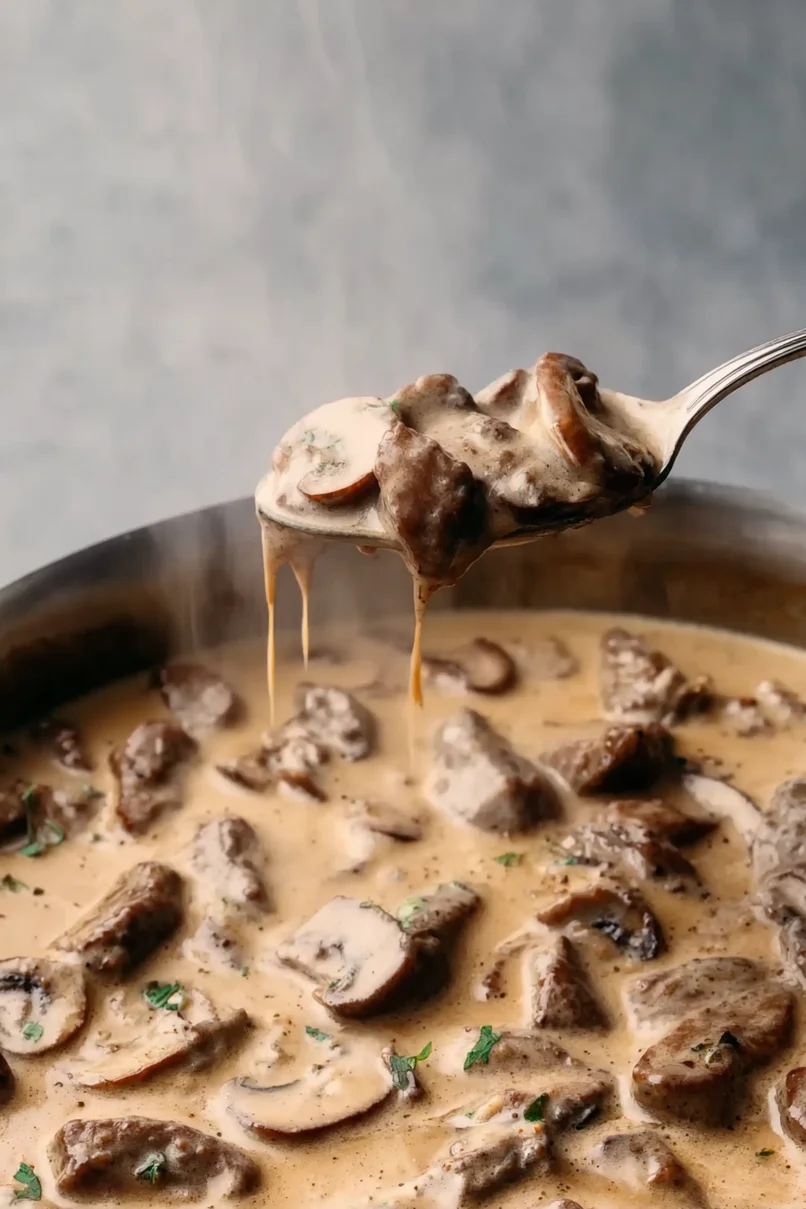 Easy Beef Stroganoff with Leftover Steak