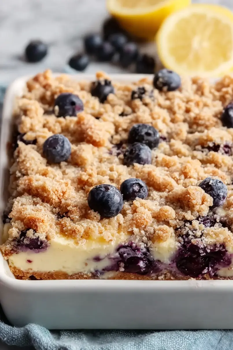 Easy Blueberry Cheesecake Bars Recipe