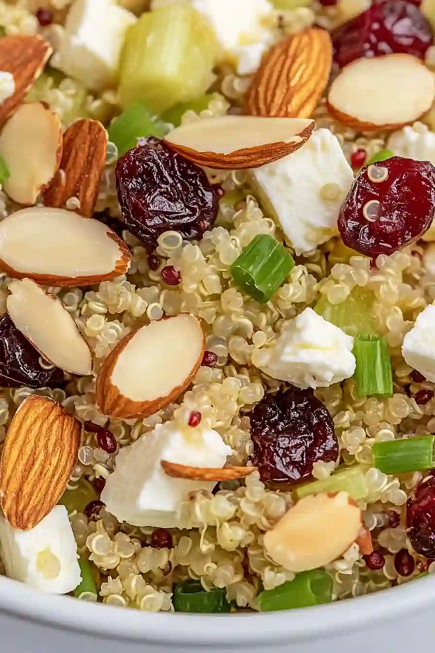 cranberry quinoa feta salad