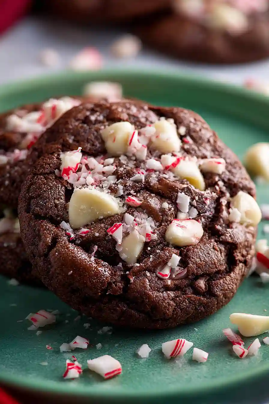 cake mix peppermint bark cookies