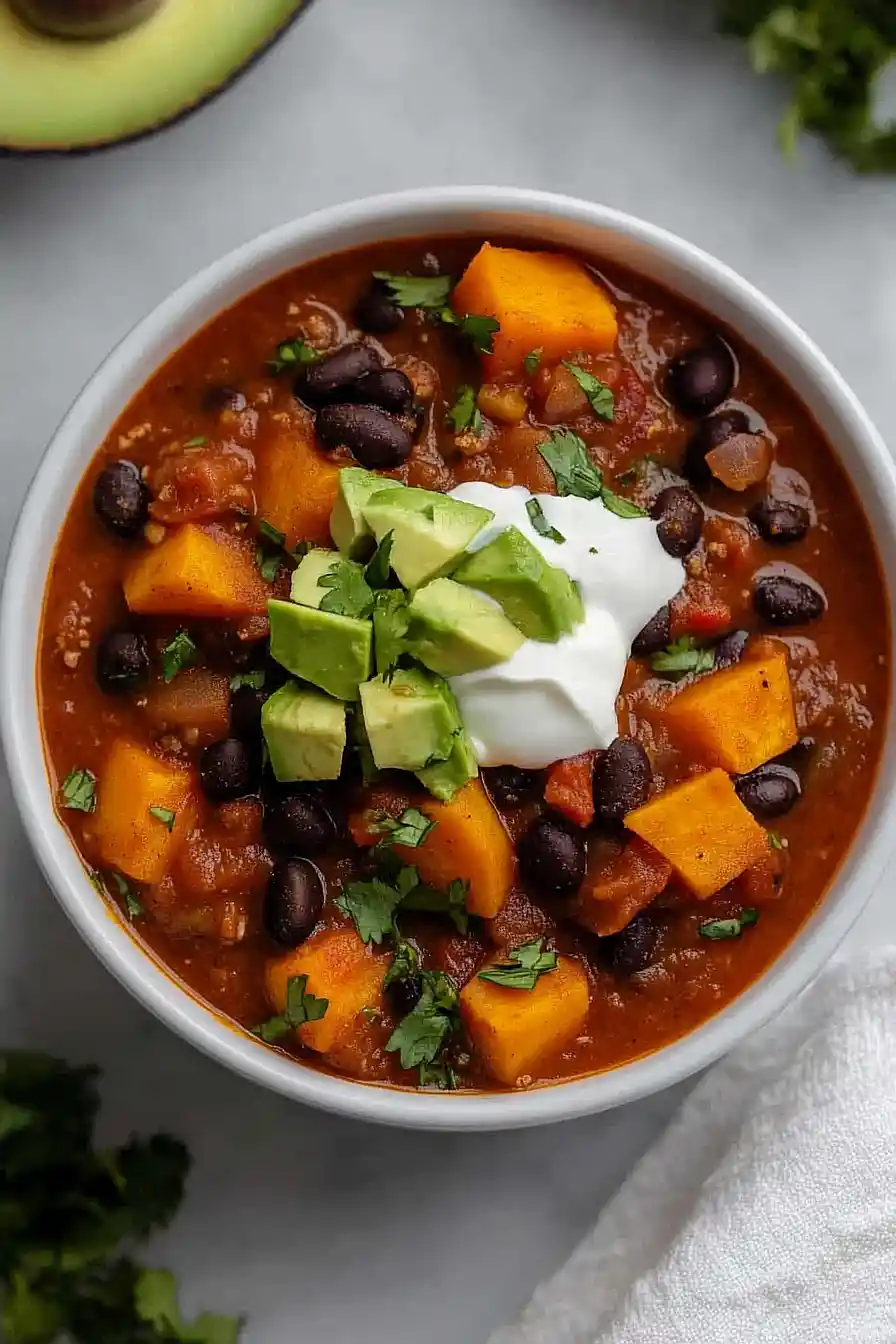 crockpot sweet potato chili