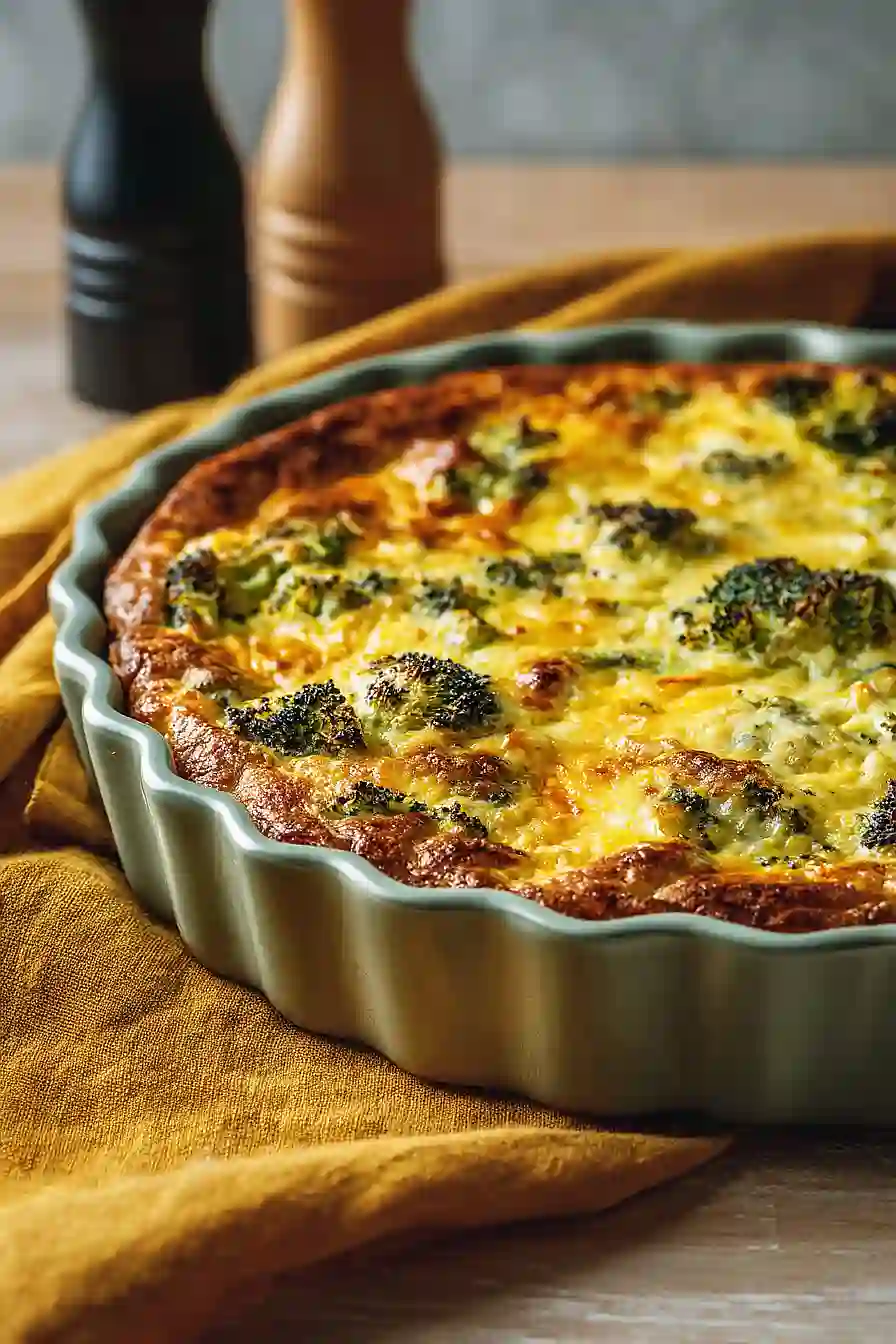 gluten free broccoli cheddar quiche