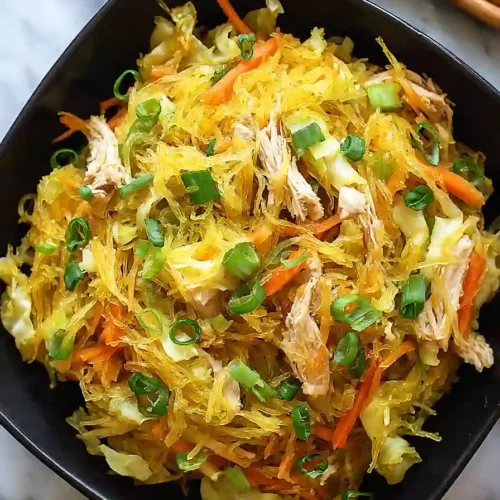 spaghetti squash chow mein