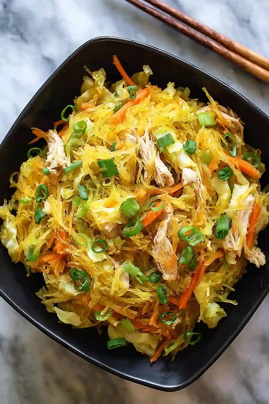 spaghetti squash chow mein