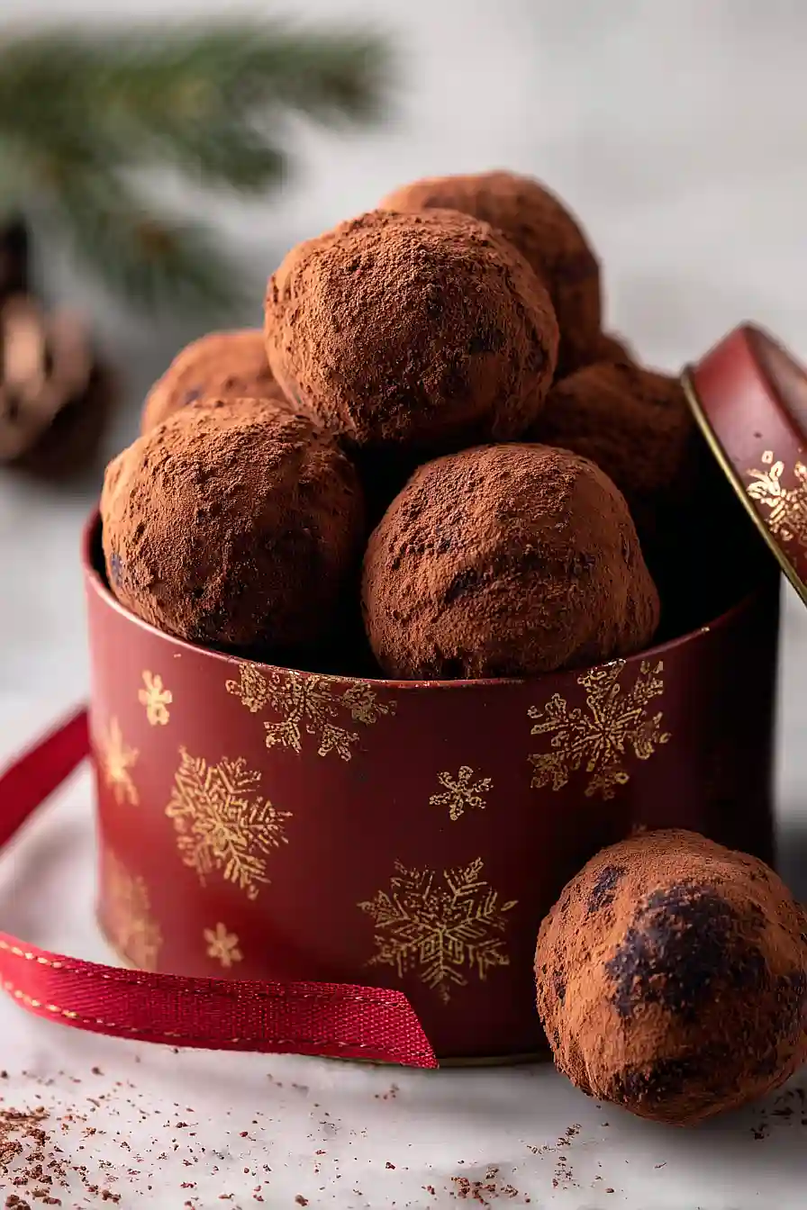 chocolate date truffles