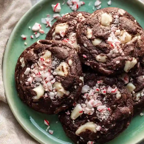 cake mix peppermint bark cookies