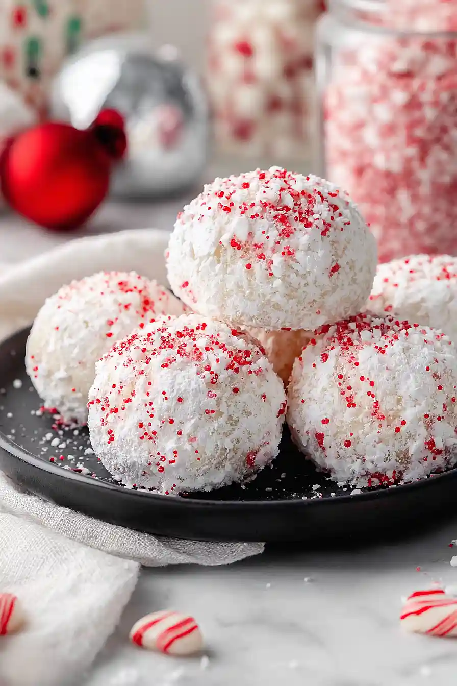 peppermint russian tea cakes