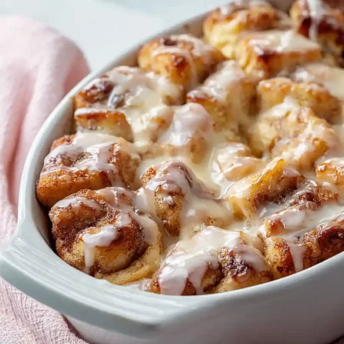 overnight cinnamon roll casserole