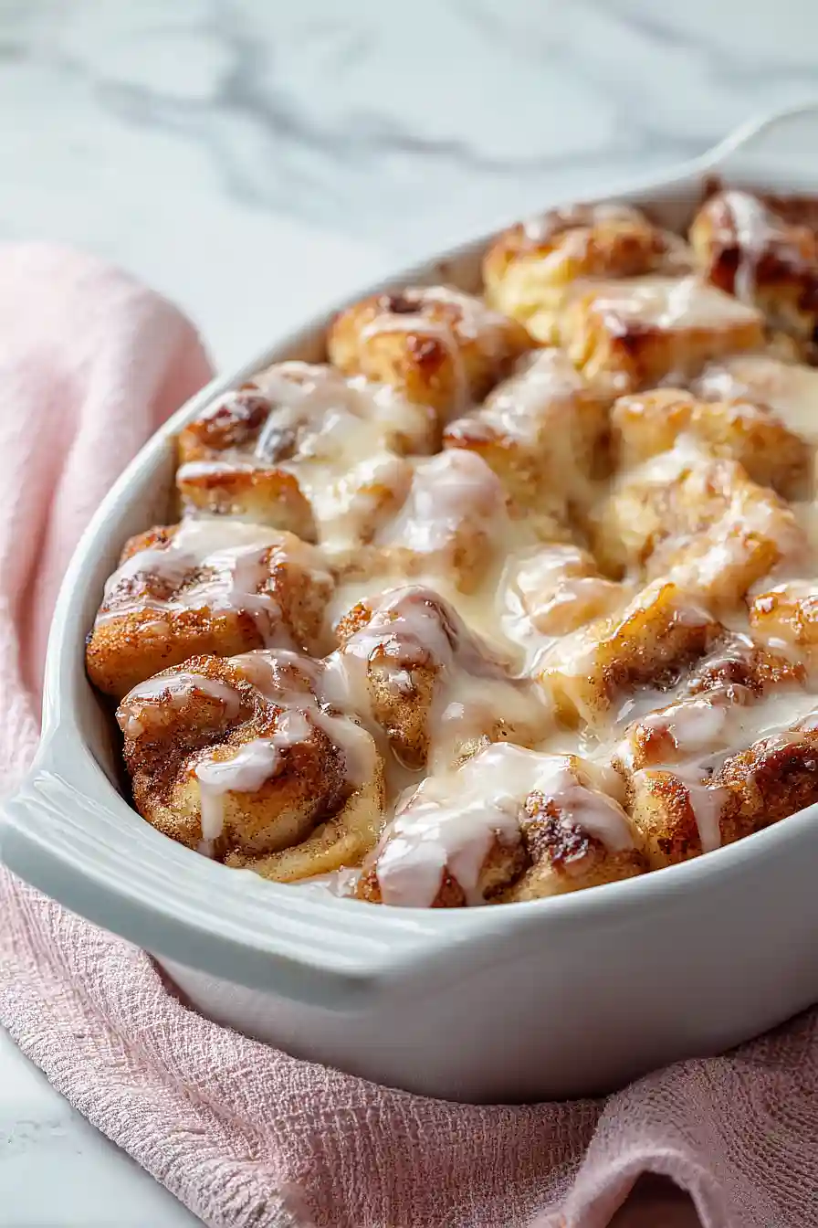 overnight cinnamon roll casserole