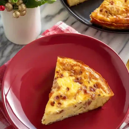 crustless quiche with bacon and cheddar