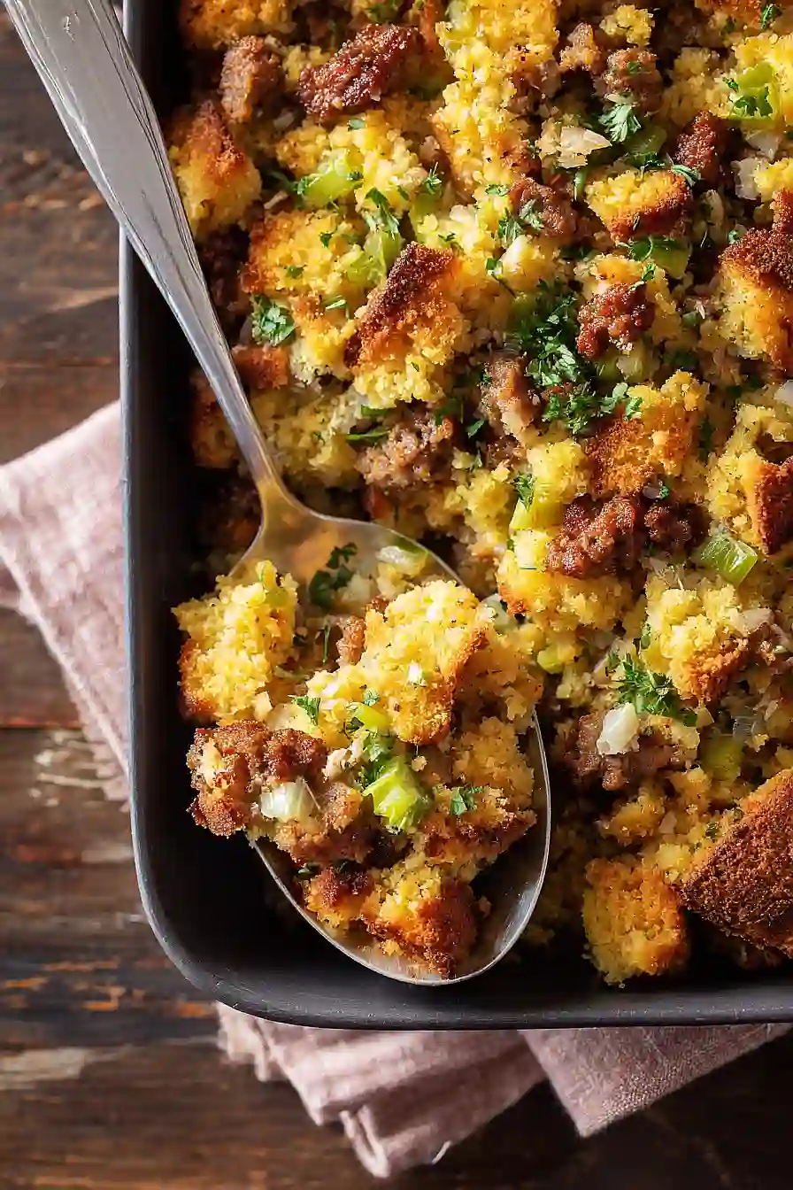 italian sausage cornbread stuffing