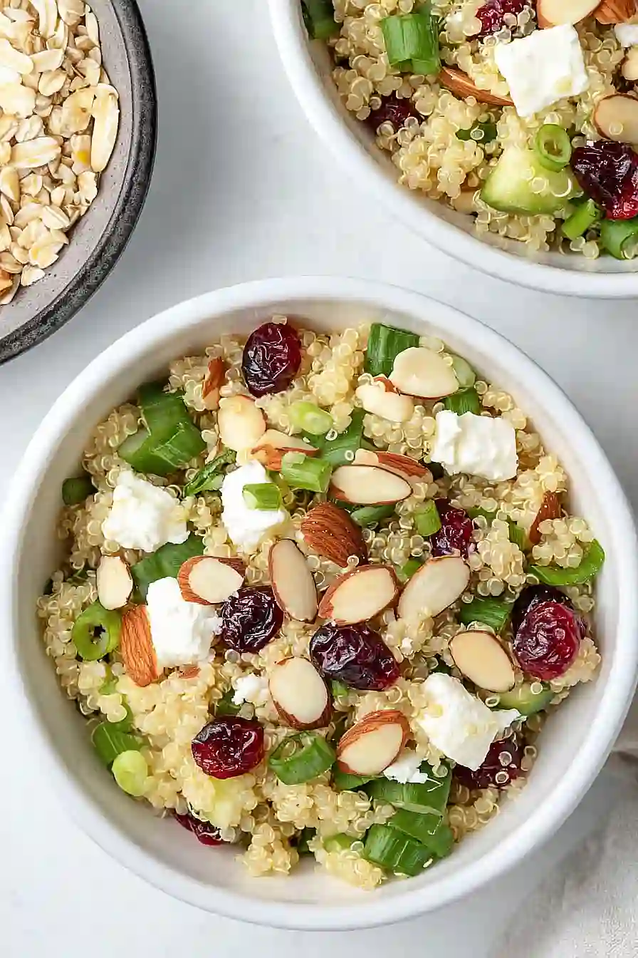 cranberry quinoa feta salad
