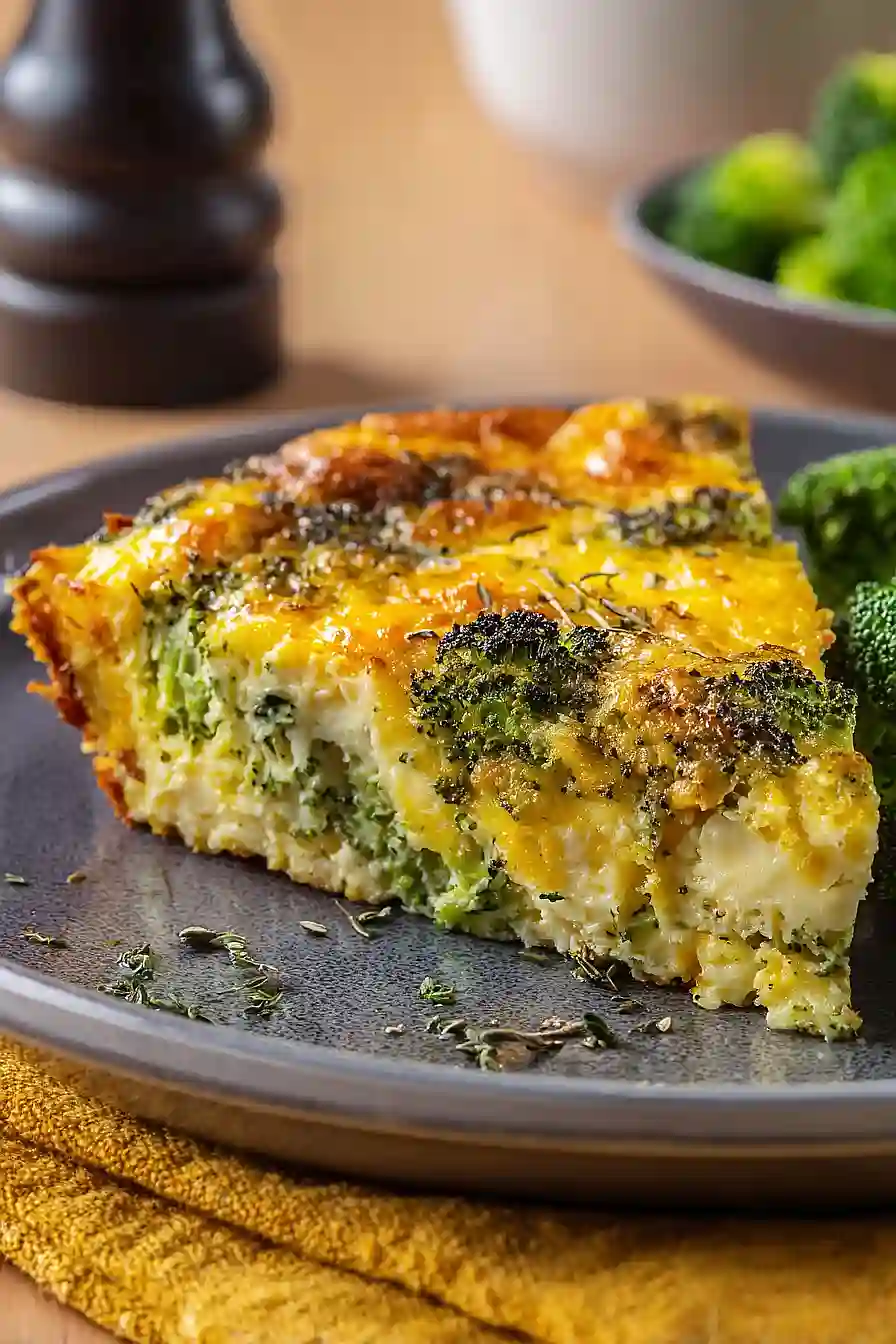 gluten free broccoli cheddar quiche