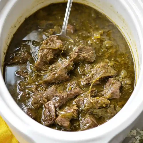 crockpot beef chili verde