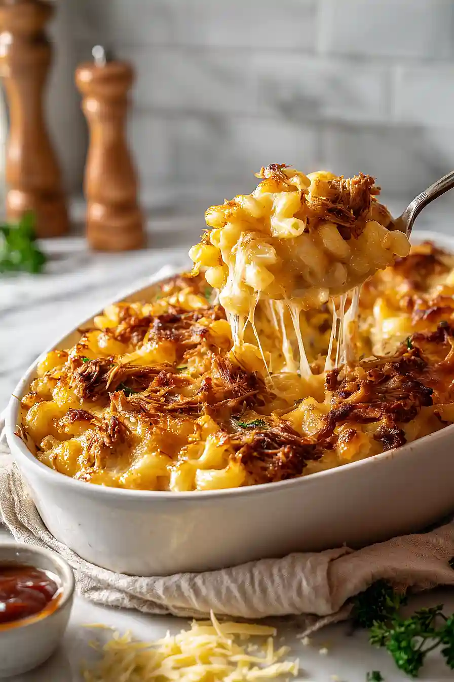 BBQ Pulled Pork Mac and Cheese