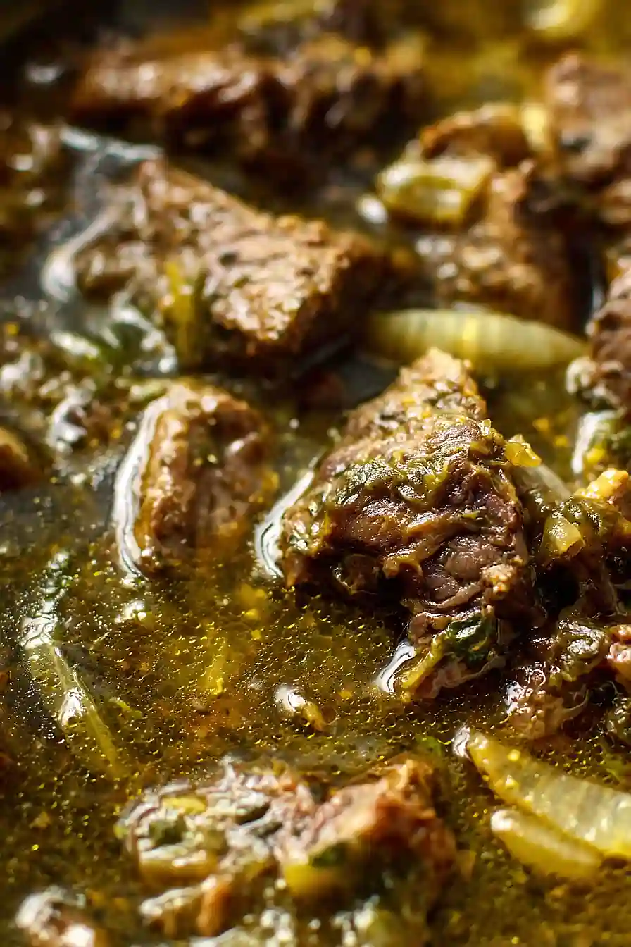 crockpot beef chili verde