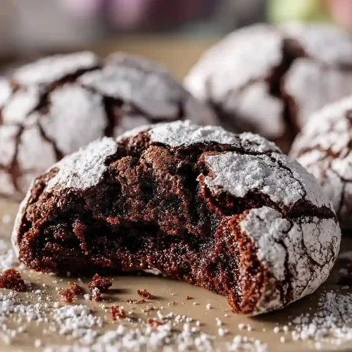 no chill chocolate crinkle cookies