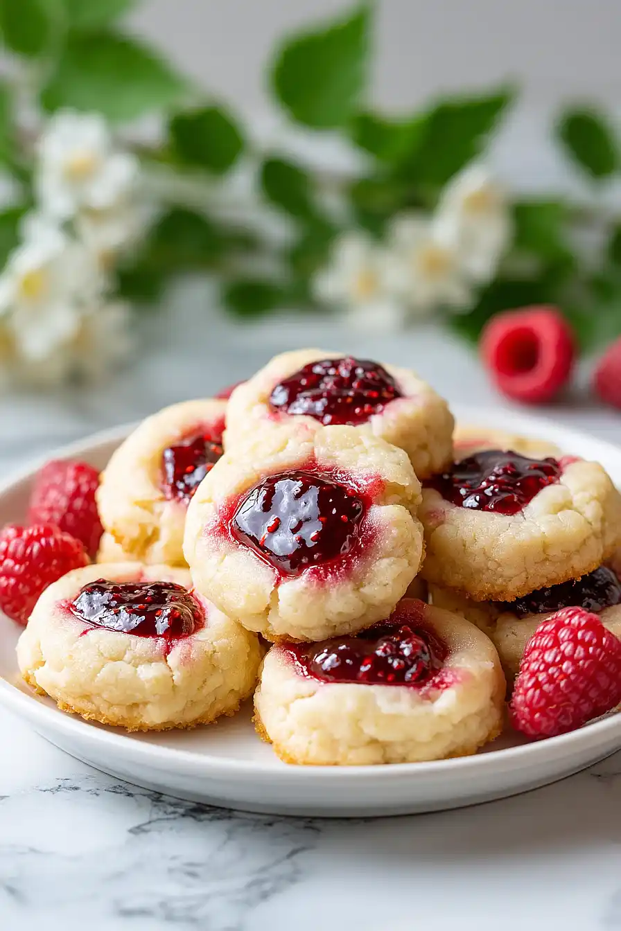 cream cheese thumbprint cookies