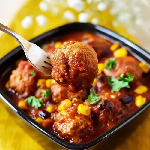 crockpot chili meatballs