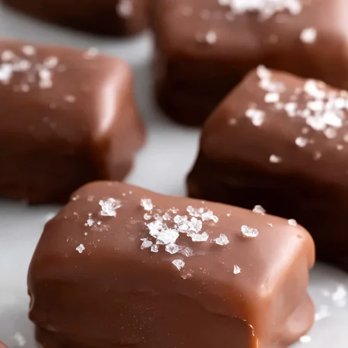 salted chocolate covered caramels