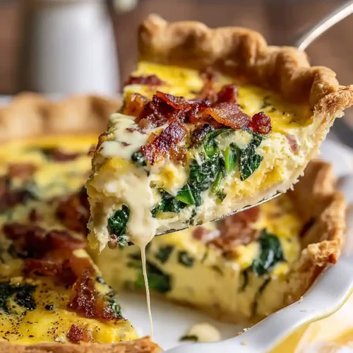 bacon and cheddar quiche