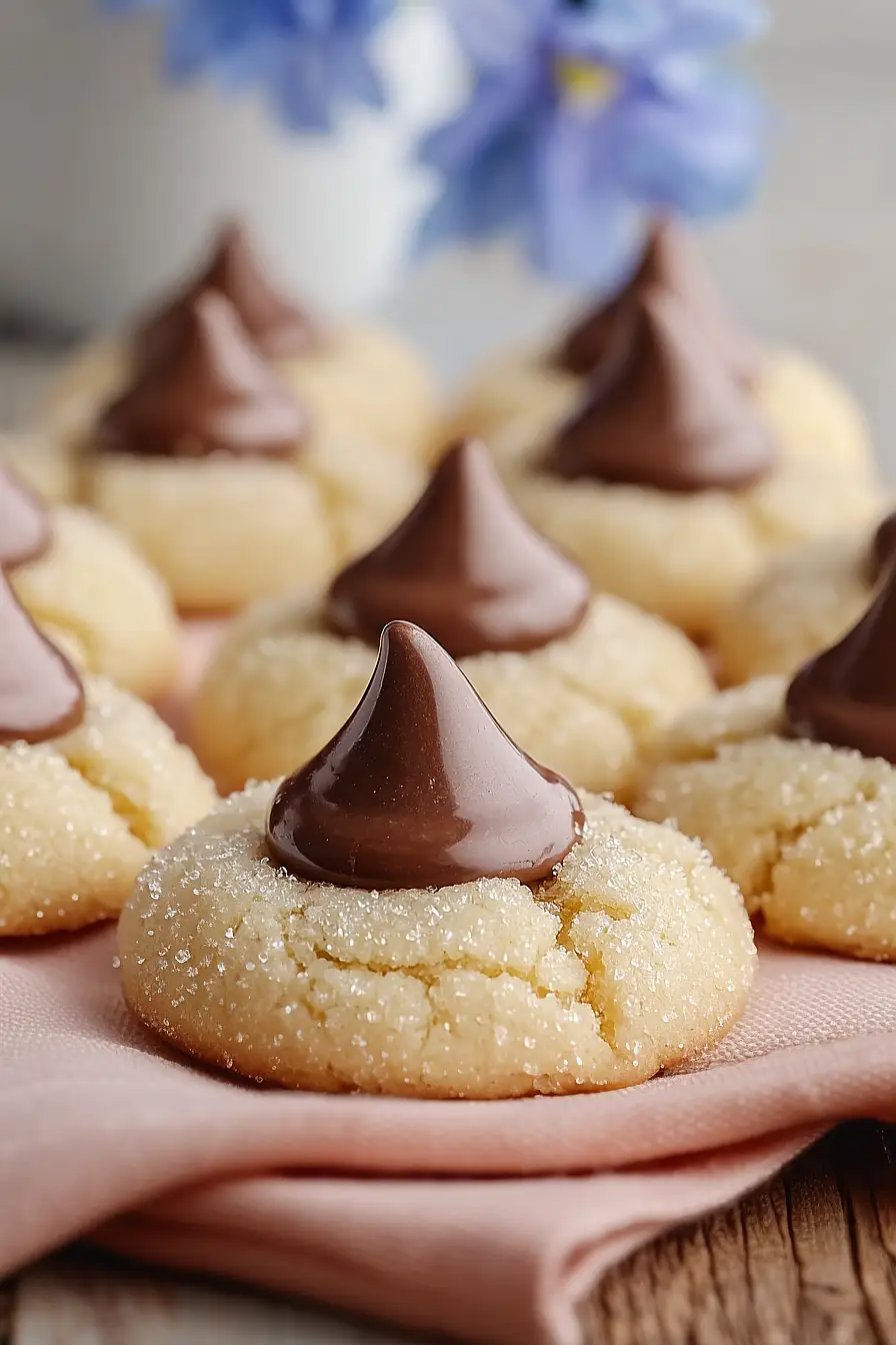 sugar cookies with hershey kisses