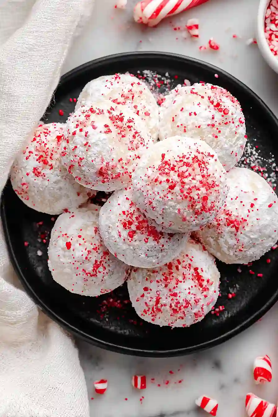 peppermint russian tea cakes