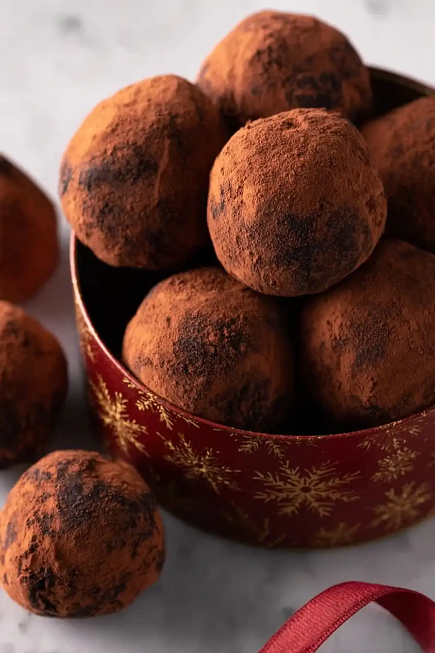 chocolate date truffles