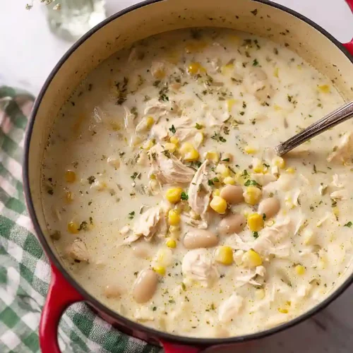 white chicken chili with corn