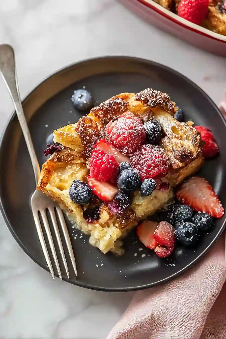 croissant french toast casserole