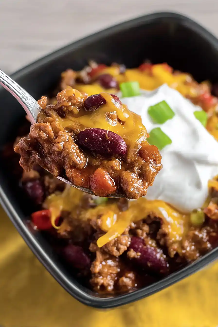 high protein beef chili