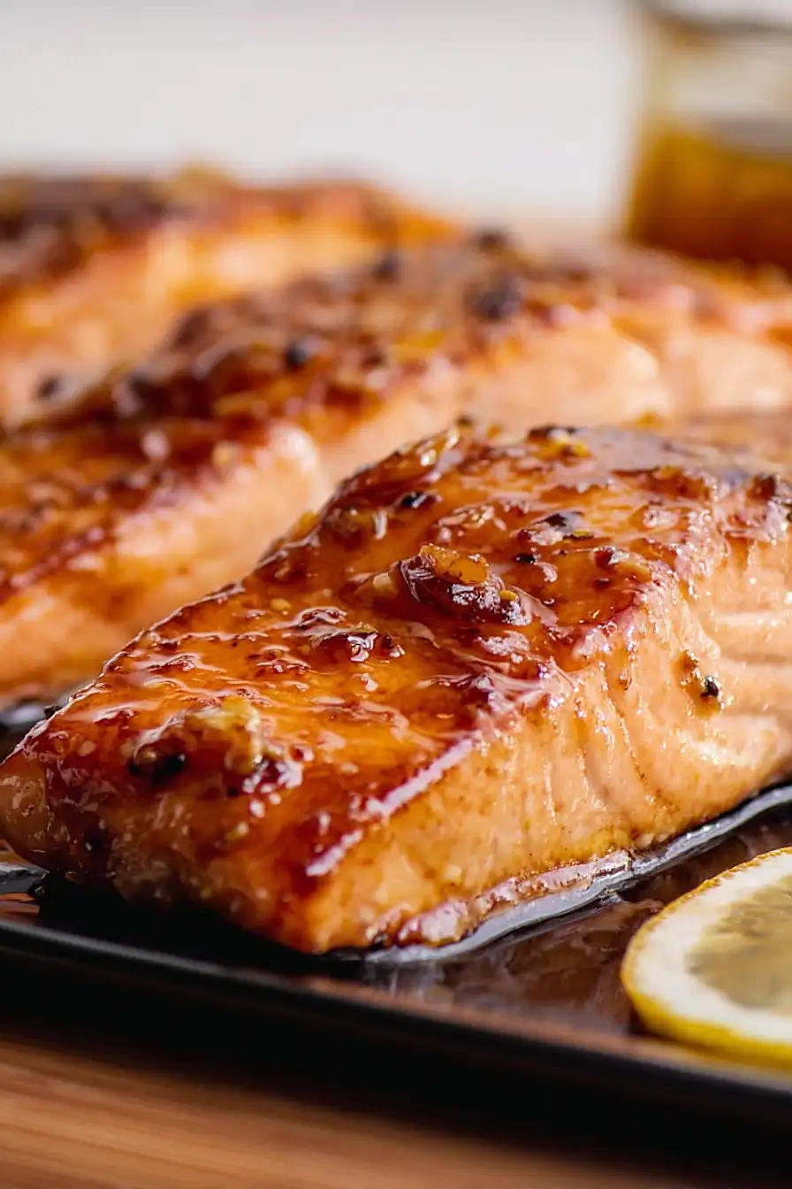air fryer honey lemon salmon