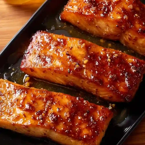 air fryer honey lemon salmon