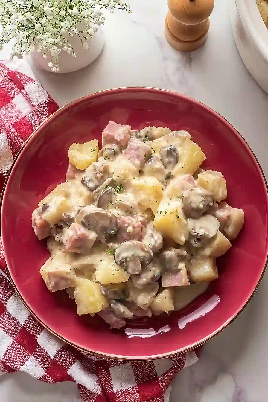 ham and potato casserole with cream of mushroom soup