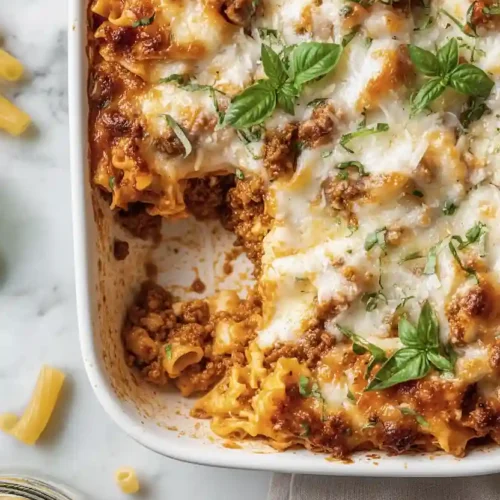 ground beef lasagna casserole