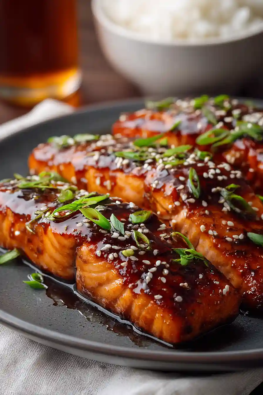 air fryer teriyaki salmon