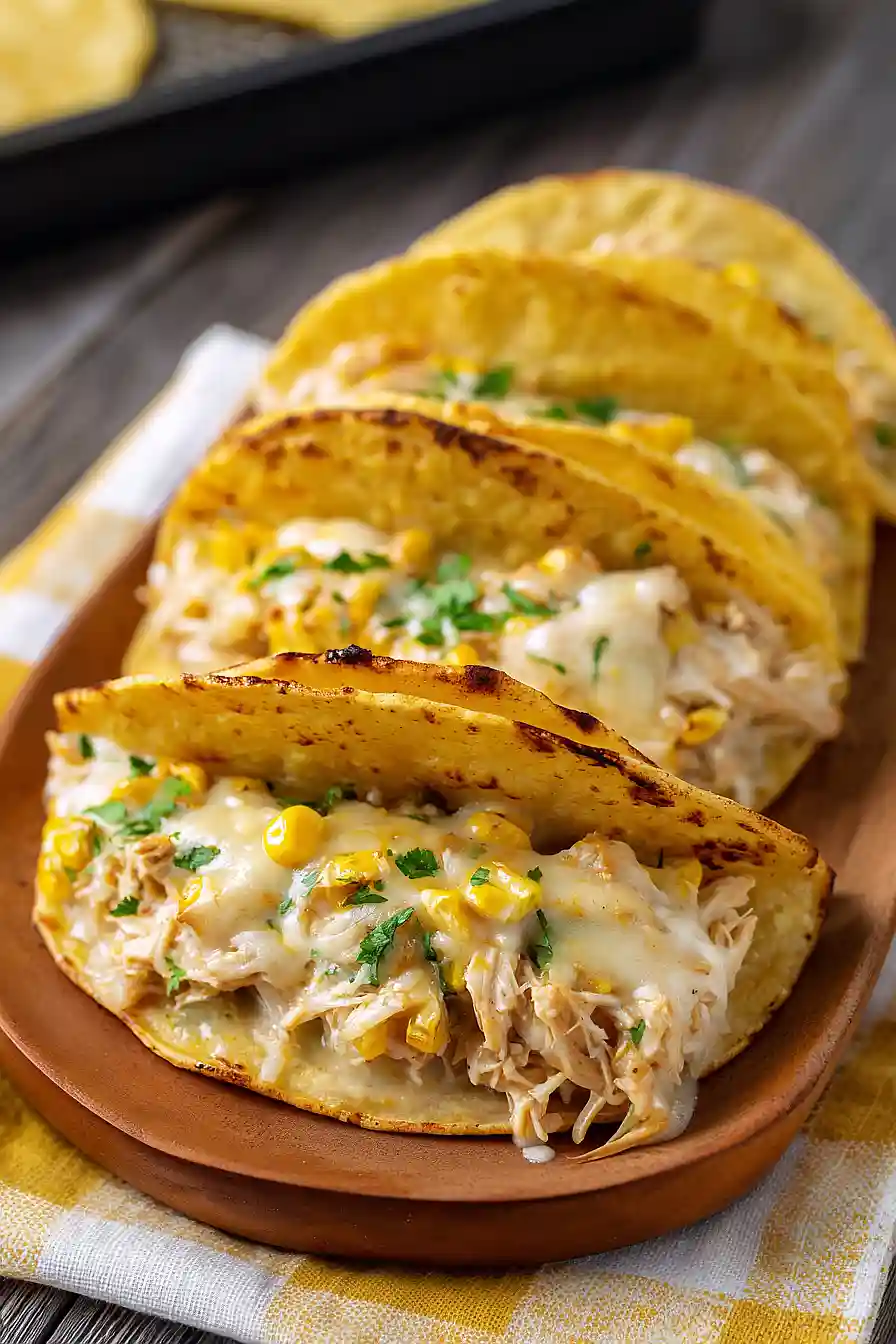 white chicken chili tacos