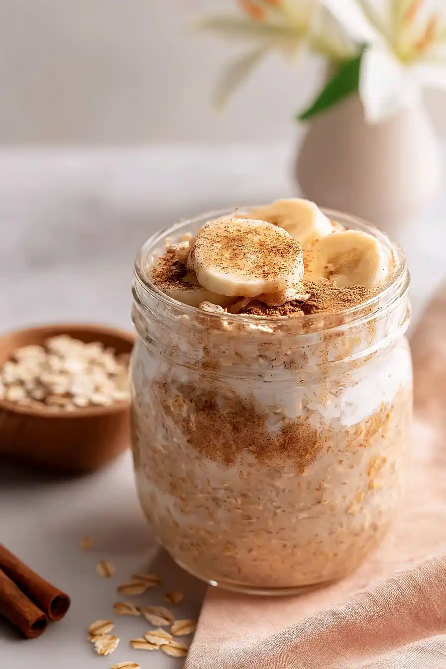 overnight oats with vegan protein powder