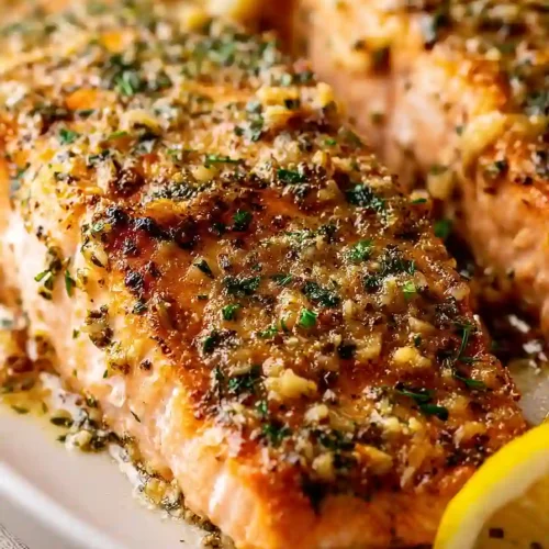 baked lemon garlic butter salmon