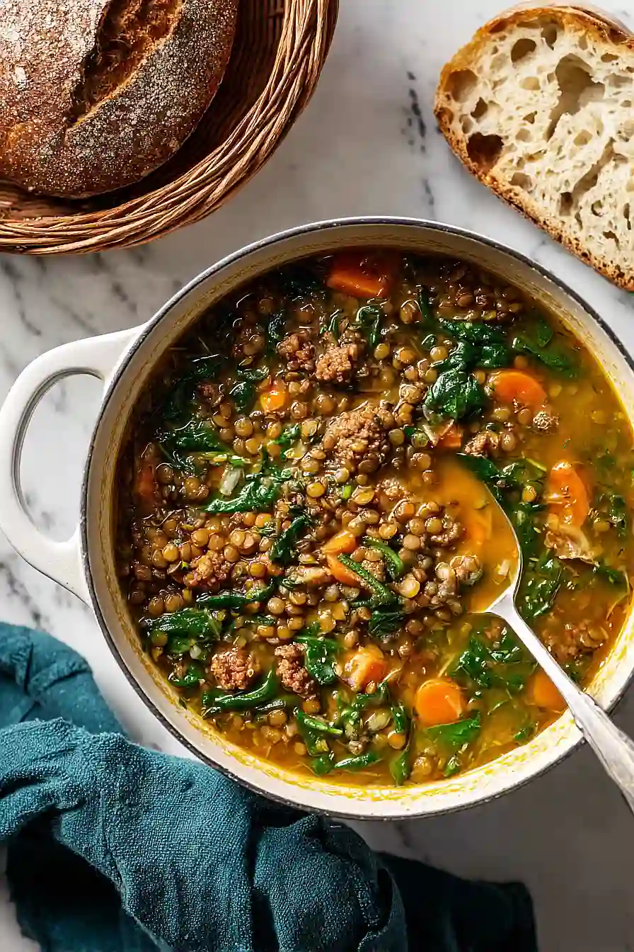 lentil and sausage soup