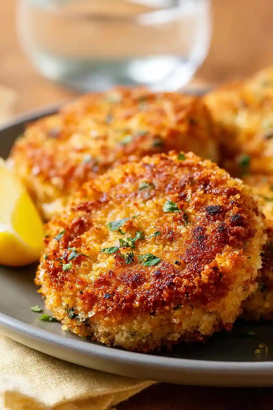 panko crusted salmon patties