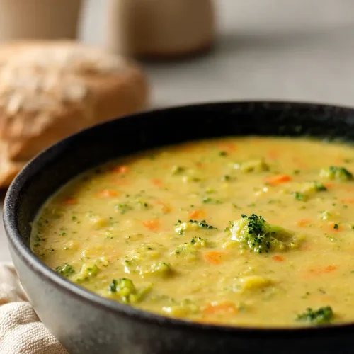 broccoli cheddar soup with plant based milk
